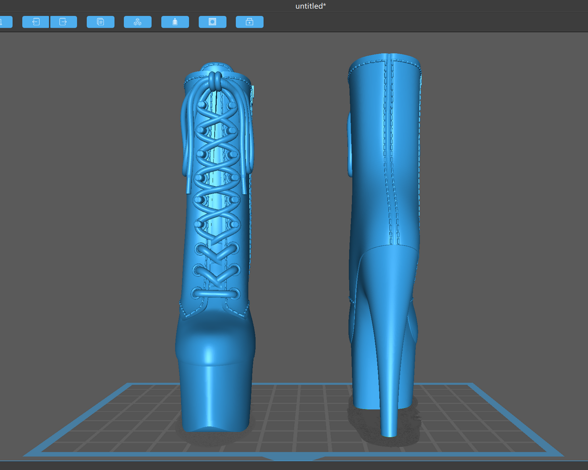 Pamela - Platform Ankle Boot STL – Right & Left 3D Print Files for Pendants, DIY Jewelry, Fidget Toys, or Mini Décor, bimbocore, Bratz, Fembot, Barbie Dollcore Fashion Stiletto