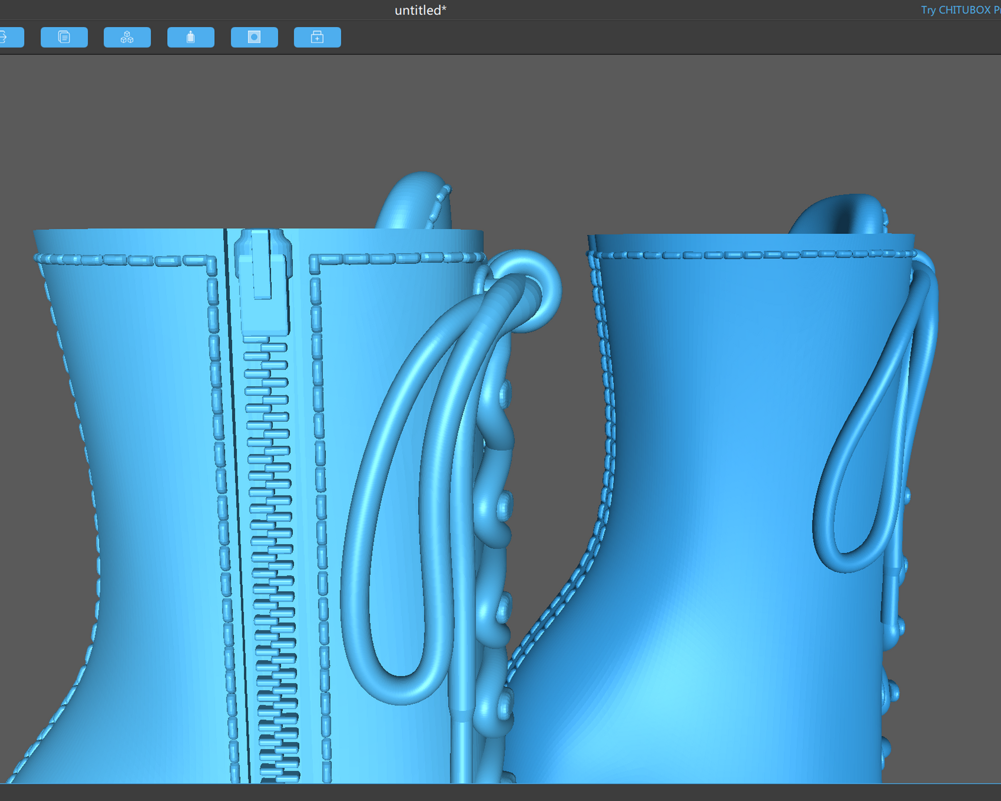 Pamela - Platform Ankle Boot STL – Right & Left 3D Print Files for Pendants, DIY Jewelry, Fidget Toys, or Mini Décor, bimbocore, Bratz, Fembot, Barbie Dollcore Fashion Stiletto