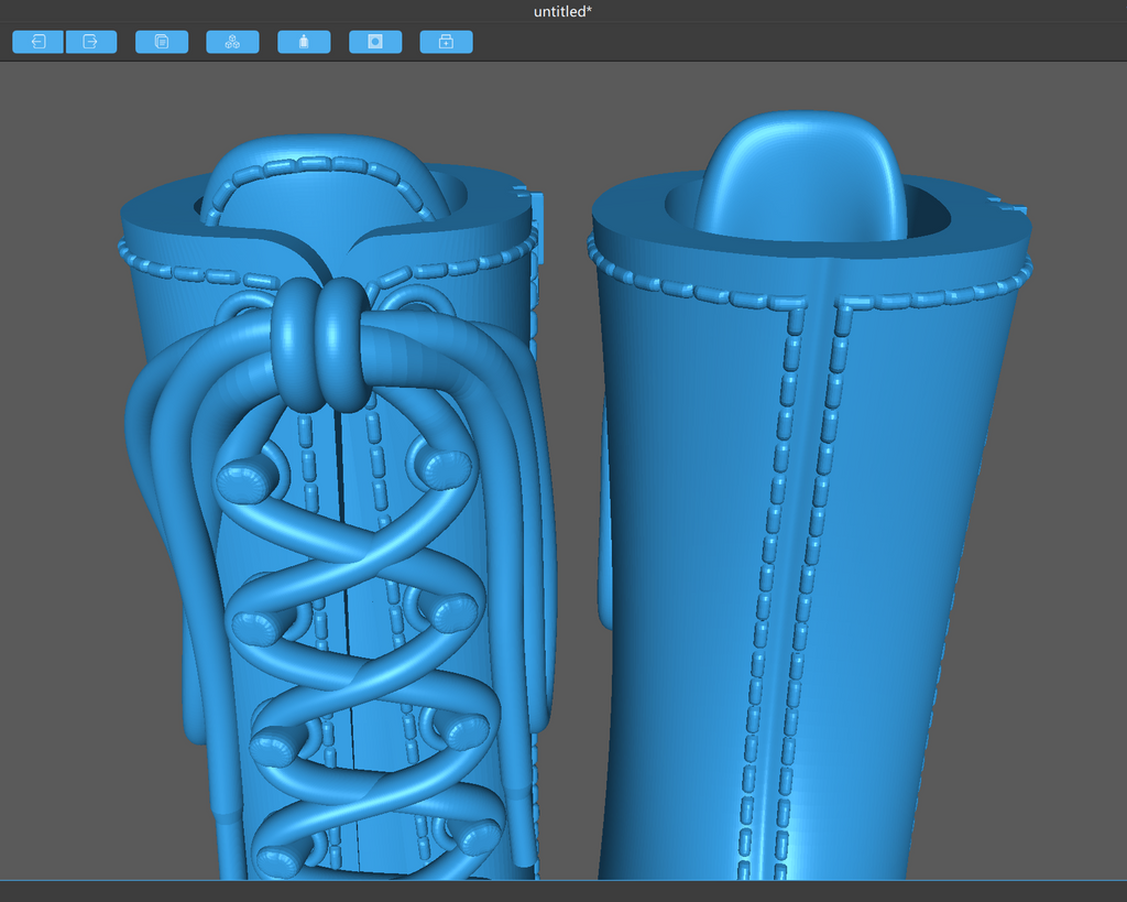 Tiffany - Tall Platform Ankle Boot STL Pair – Right & Left Ankle Boot 3D Print Files for Pole Dancers, DIY Jewelry, Decor, or Fidget Toy. Barbie Bimbocore, Bratz Fembot, Fashion Stilettos