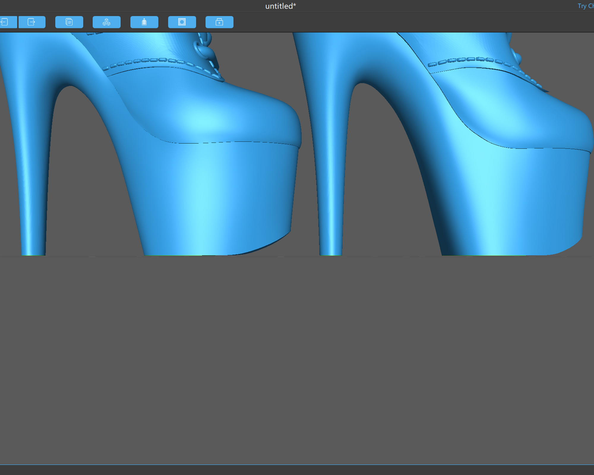 Pamela - Platform Ankle Boot STL – Right & Left 3D Print Files for Pendants, DIY Jewelry, Fidget Toys, or Mini Décor, bimbocore, Bratz, Fembot, Barbie Dollcore Fashion Stiletto
