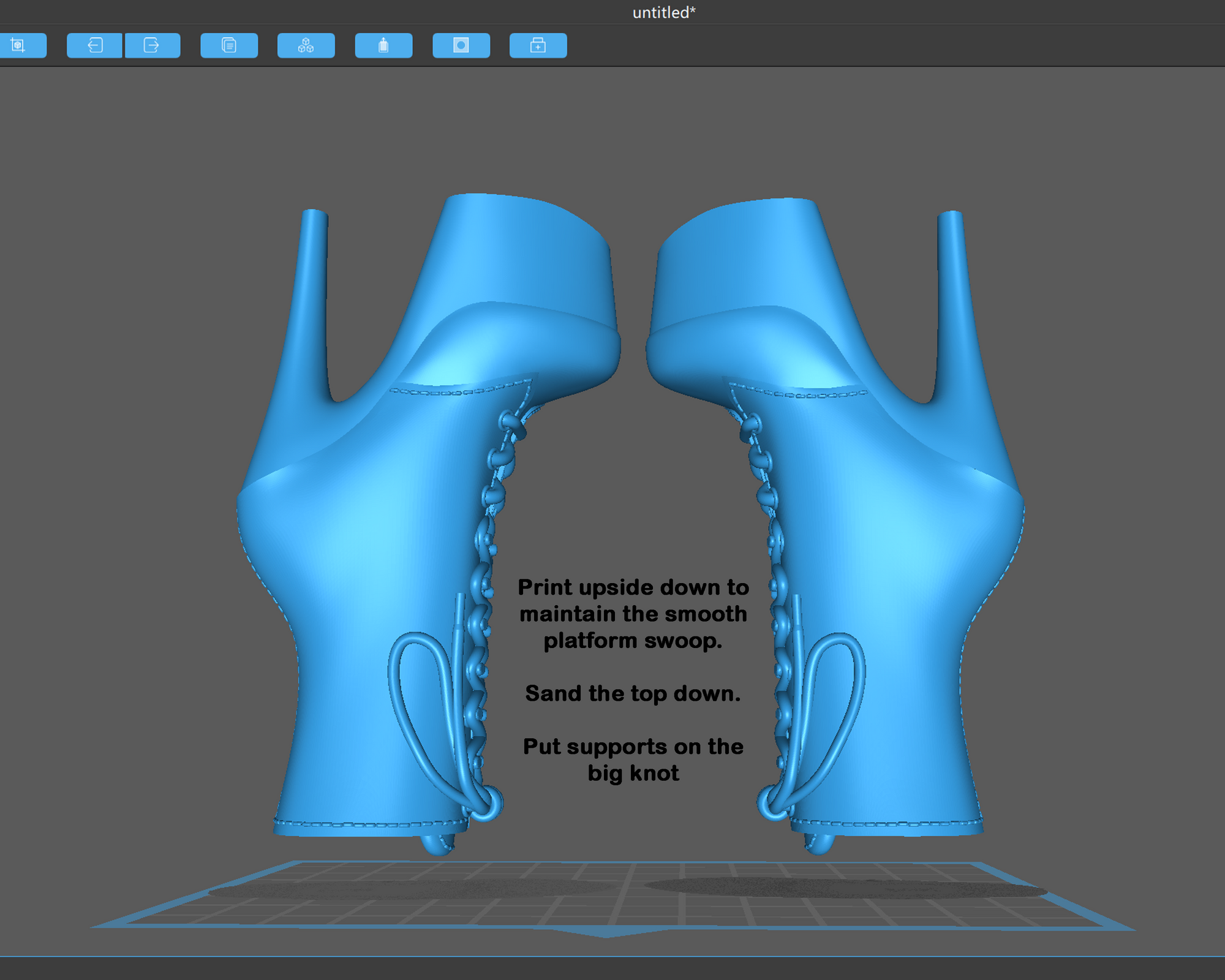 Pamela - Platform Ankle Boot STL – Right & Left 3D Print Files for Pendants, DIY Jewelry, Fidget Toys, or Mini Décor, bimbocore, Bratz, Fembot, Barbie Dollcore Fashion Stiletto