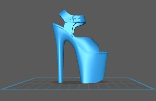 Cindy - Tall Platform Sandal STL – 3D Printable High Heel Charm, Pendant, or Seductive Desk Toy